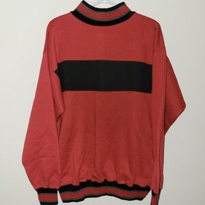 Vintage Hanes Signature Collection Sweatshirt Men's Size Large Red Black USA